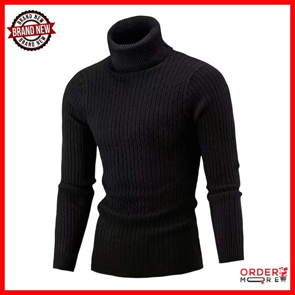 Other - Men's Slim Fit Turtleneck Pullover Sweater Thermal Cold Weather